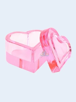 1 шт. Акриловые гвозди в виде розового сердечка, Хрустальная чашка с крышкой, Порошковая Жидкость для мытья посуды, инструмент для ногтей