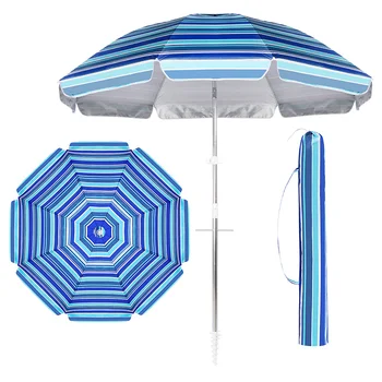 2 Цвета, Пляжный Зонт От Солнца, Большой открытый зонт, складной портативный UPF50, летние каникулы 180 см, 70,87 дюйма