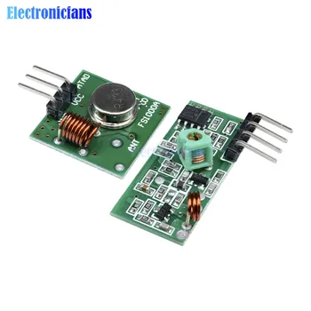 5 пар (10 шт.) 433 МГц Радиочастотный передатчик и модуль приемника Link Kit для Arduino/ARM/MCU WL Diy 433 МГц беспроводные модули