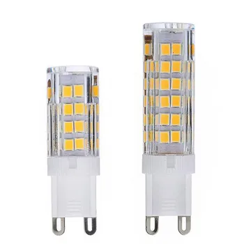 G9 светодиодная лампа AC220V 5 Вт 7 Вт 9 Вт 12 Вт керамическая SMD2835 светодиодная лампа теплый/холодный белый прожектор заменяет галогенную лампу