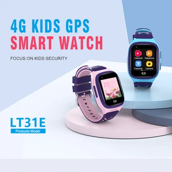 LT31 Смарт-часы детские 4G GPS Слежение WIFI IP67 Водонепроницаемый HD Вызов Детские умные часы Камера Монитор Отслеживание местоположения Телефонные часы