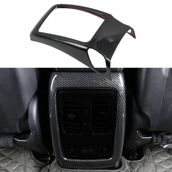 Автомобильная карбоновая задняя рамка для вентиляционного отверстия кондиционера с защитой от ударов, накладка на панель для Dodge Durango 2011-2022