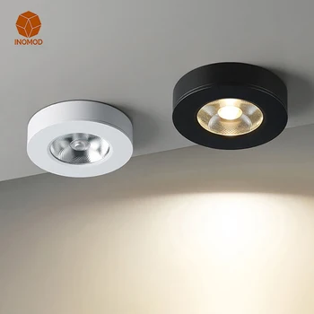 Небольшой прожектор для поверхностного монтажа, ультратонкий светодиодный светильник, потолочный светильник, мини-потолочный светильник, открытый ламинированный шкаф для одежды